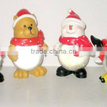 Polyresin Christmas Animal Water Globe Decoration Craft