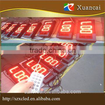 Seven segment Remote control/RS232/RJ45(TCP/IP) operation LED gas station petrol price canopy lights sign