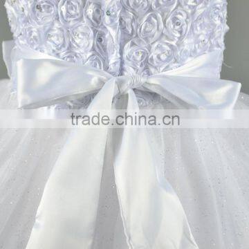 New Fashion Designer One Piece Party Lace Sleeveless Baby Dress Pictures Girl Dresses With Flower Wedding photo-3