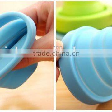 Food Grade Heat Resistance Folding Silicone Cup for Travel Outdoor Camping