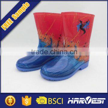 transparent rain pvc boot for children,children rain boots in pvc