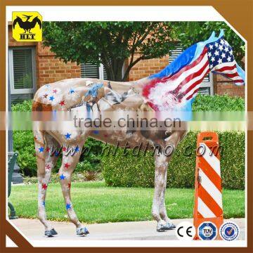 life size fiberglass horsing