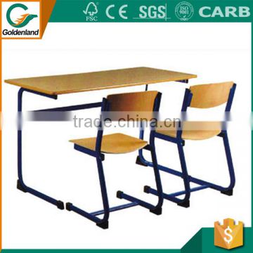 fashional school used double desk and chairs