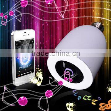 Phone remote control bluetooth speaker smart music lamp E27 6W