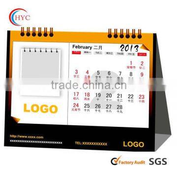 2013 creative table calendar with notepad