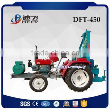 120m Dft-450 Portable China Tractor Mounted Used Borehole Water Well Drilling Machine Price for Sale