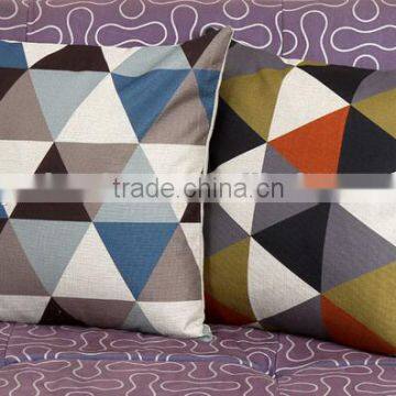 geometric microfiber or linen decorative pillow and cushion cover