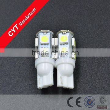 2015 New DC 12V T10 9SMD 5050 LED Super White Car Lights License Plate Light/Car Tail Light/Marker Light