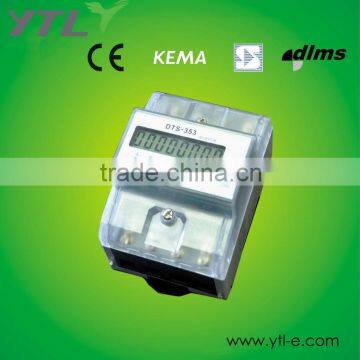 Three phase DIN-Rail Kilowatt hour meter