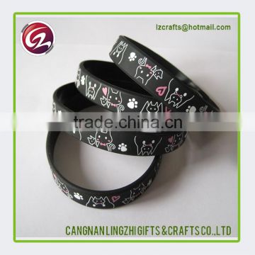 Wholesale cheap custom colorful silicon bracelet