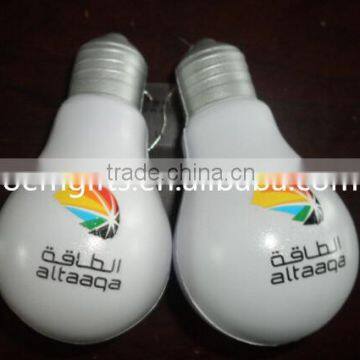 Promotional PU Stress LIGHT BULB, bulb shape anti stress reliever