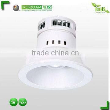 plastic 3w cob led downlights