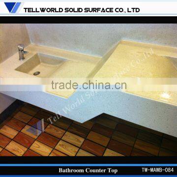 Prefab KFC solid surface lowes bathroom countertops