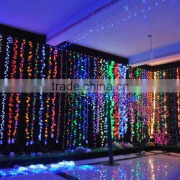 Top View 120v fairy christmas window lights curtain for garden