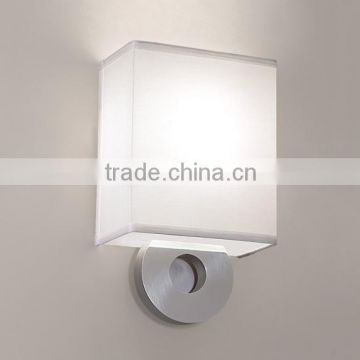 UL & CUL Listed Indoor Fabric Wall Light in Brushed Aluminum