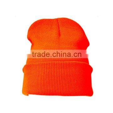 Custom Plain Blank Winter Knit Beanie Cap