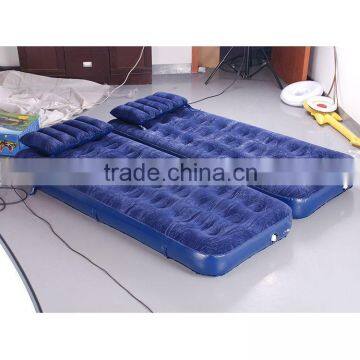 customize home style twin inflatable flocked air mattress/inflatable air bed mattress