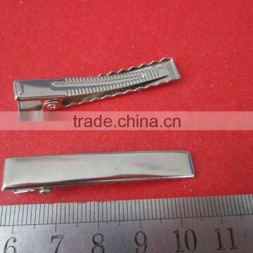 factory supply 4.7cm metal rectangle alligator hair clip