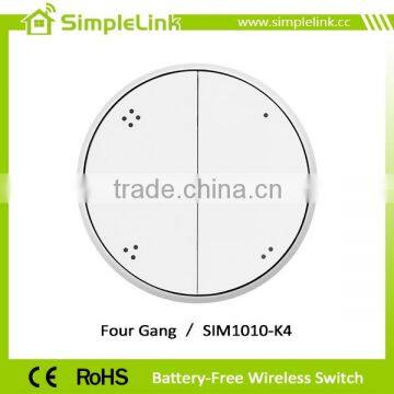 Building Autoamtion Self Powered Lighting Solution AC 110~240v Wireless Remote Control Switch photo-6