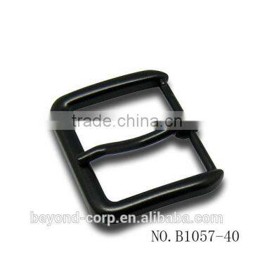 Black oxidezed cow boy's casual 40mm frame-style buckles