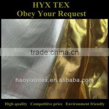 Polyester Shining Fabric Golden Silver for Decoration