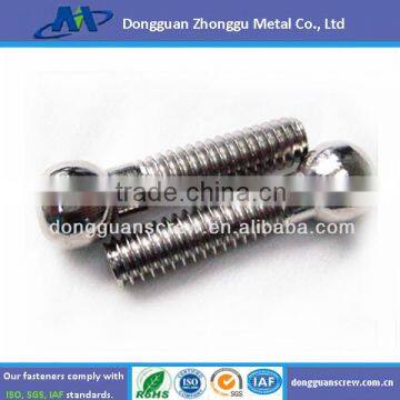 m4 Stainless Steel Slot Drive Knurled Thumb Screw, Straight Knurling Captive Screws photo-5