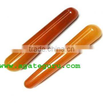 Orange Aventurine : Latest New Age Collection : Smooth massage wands