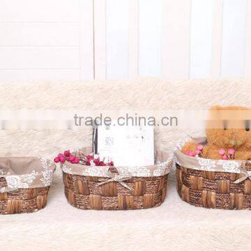 7 hand woven - pastoral style - straw - Storage Basket - storage basket basket - woven baskets