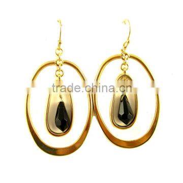 Fashion Round shape beautiful charm metal alloy earring designs for women, necklace and jewelry designes for choice