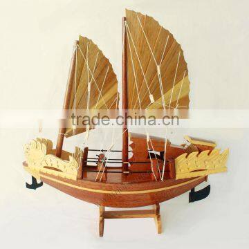 HA LONG BAY SAILING JUNK - WOODEN SHIP MODEL , SPECIAL GIFT