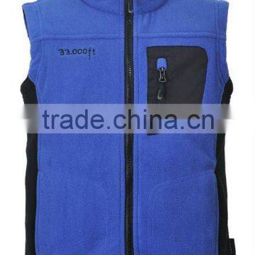Men's fashion 100% poly fleece vest for outer wear(2XM33B1)