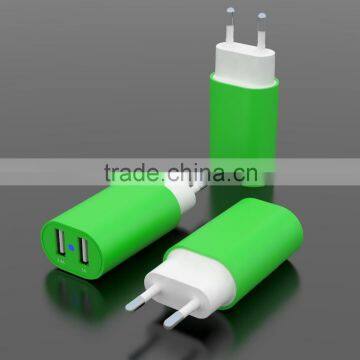 2016 the most popular 2 port usb wall charger with smart IC