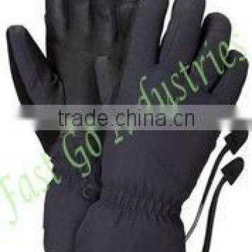 Full Black Ski Gloves With best Material