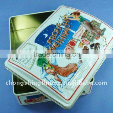 Rectangular Metal Christmas Tin Box photo-4