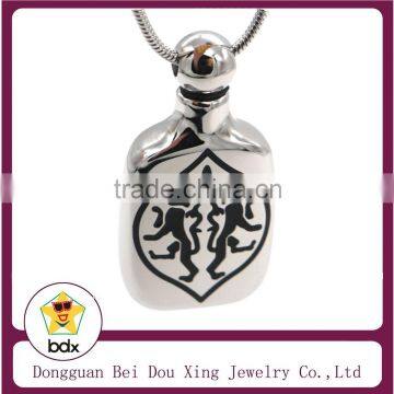 Hot Sell MINI Style Funeral Casket Stainless Steel Fashion Cremation Jewelry Cat Heart Cremation Ash Urn Pet Memorial Pendant