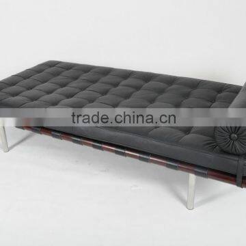 Ludwig Mies Van Der Rohe Style Leather Barcelona Daybed Replica photo-3