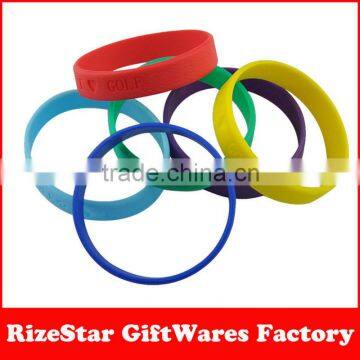 cheap cute hot selling colourful printing silicone wristbands