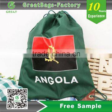 Angola World Soccer Inspired Drawstring Bags Flag Drawstring Bag