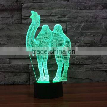 3D Optical Night Light Camel 7 RGB Light Colors 10 LEDs AA Battery or DC 5V Mixed Lot photo-6