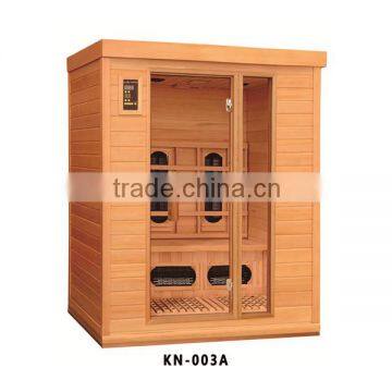 CE 3 person far infrared portable sauna room in western red cedar for sale