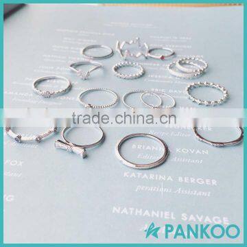 Fashion Cheap 925 Sterling Silver Small Knuckle Ring for Young Girls