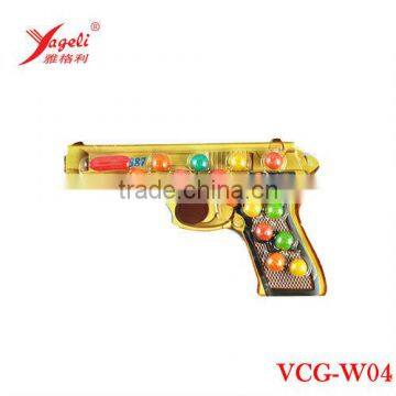 New Product Chewing Gum Balls On Pistol Shaped Paper In Box