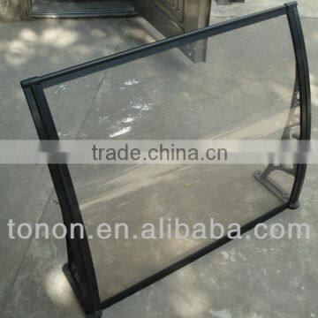 metal framed window awning PC-H and PC-U connectors/pc hollow sheets