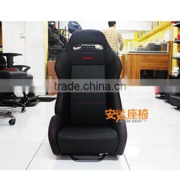 All Black Adjustable RECARO Seats PVC Leather Racing Sport Seat SPD