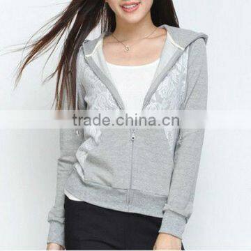 Beautiful long sleeve Embroidery casual coat women hoodies