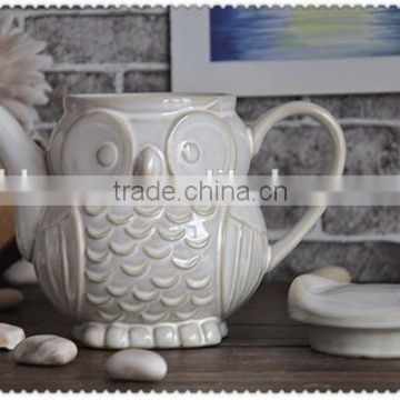 ceramic 3d owl kettle 2015 new arrival