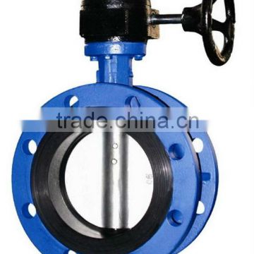 Double Flanged Rubber Lined Butterfly Valve