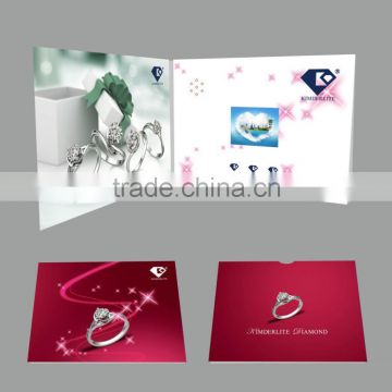 Colorful digital greeting card 2.4/ 2.8/4.3/5.0/7.0/10.1 inch video brochure card/customize vido album /lcd brochure