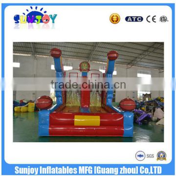 2016 High quality basketball game inflatable shot basketball free throw game for sale