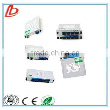 1x2 1x4 1x8 1x16 1x32 fiber optic splitter, inserted type optical splitter with SC connector